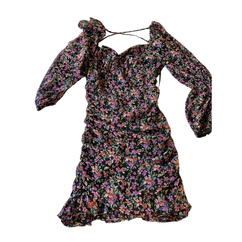 NWT All in Favor Floral Puff Sleeve Dress